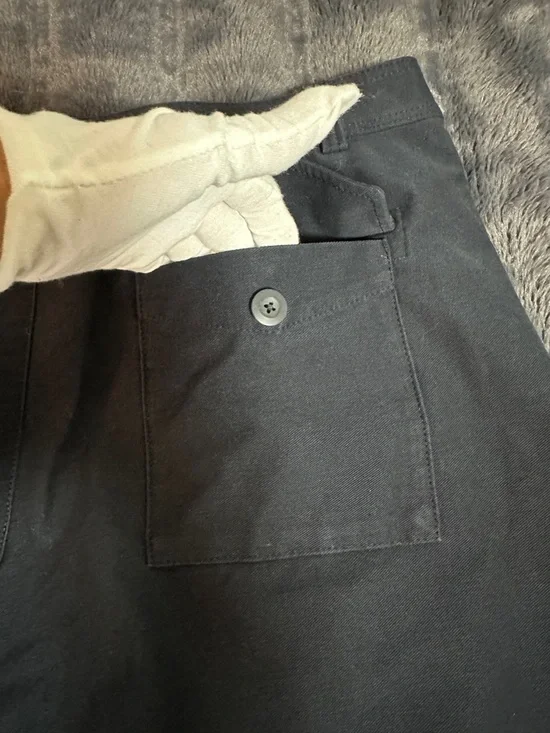 Uniqlo Women’s Jersey Barrel Leg Pants in Navy, Size XL - Picture 7 of 12